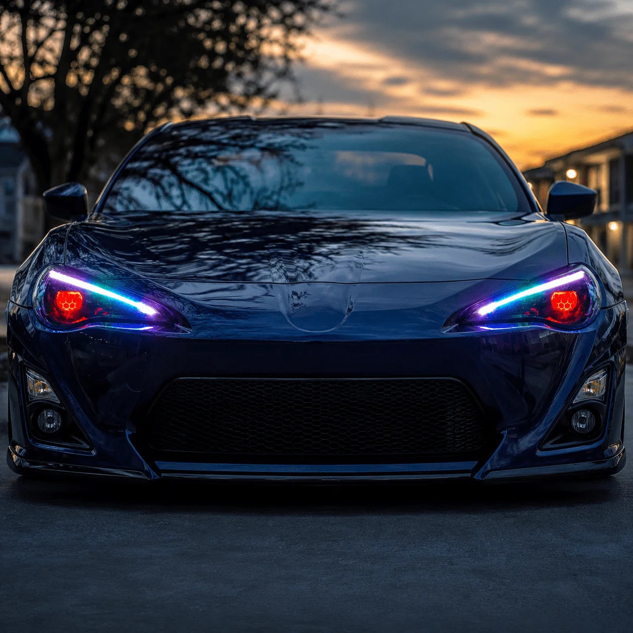 Scion FR-S / Subaru BRZ / Toyota GT86 RGB Honeycomb Headlights