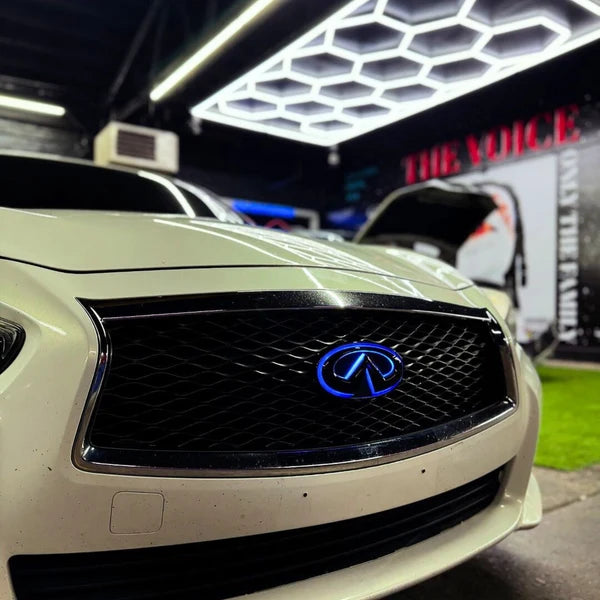 Infiniti Q50 LED Front Bumper Emblem (White/RGB)
