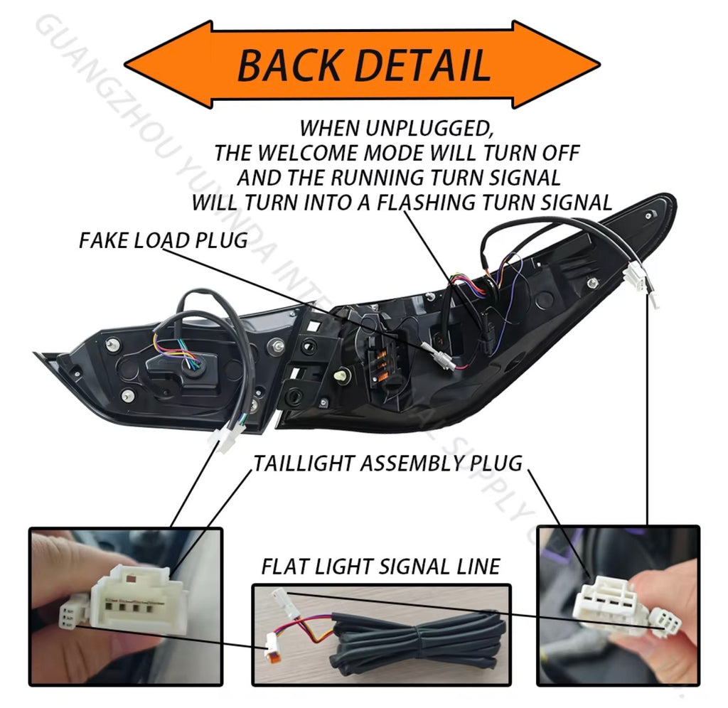 Infiniti Q50 (2014-2017) Clear Taillight
