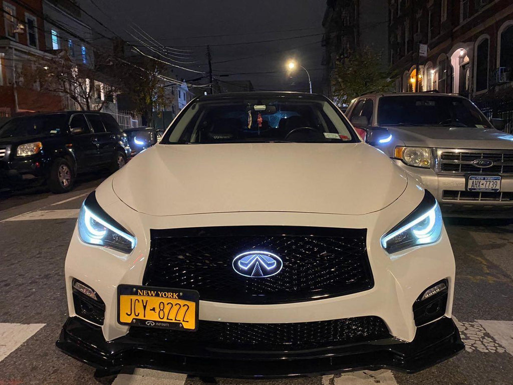 Infiniti Q50 LED Front Bumper Emblem (White/RGB)
