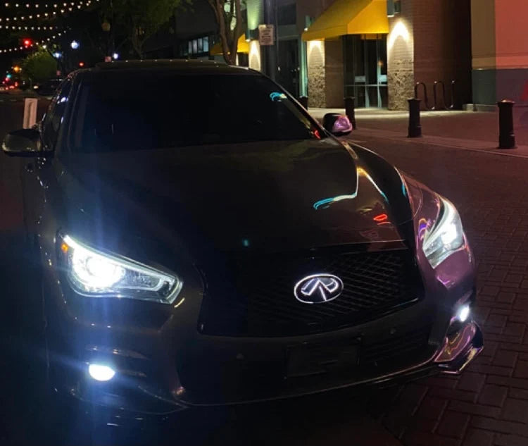 Infiniti Q50 LED Front Bumper Emblem (White/RGB)