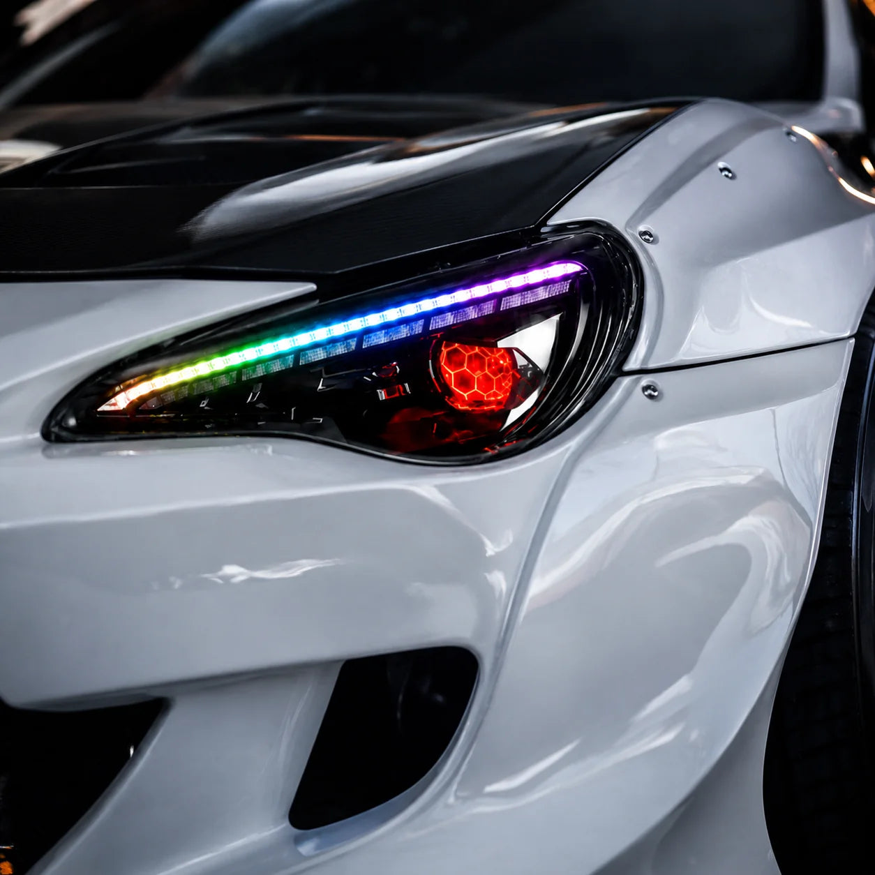 Scion FR-S / Subaru BRZ / Toyota GT86 RGB Honeycomb Headlights